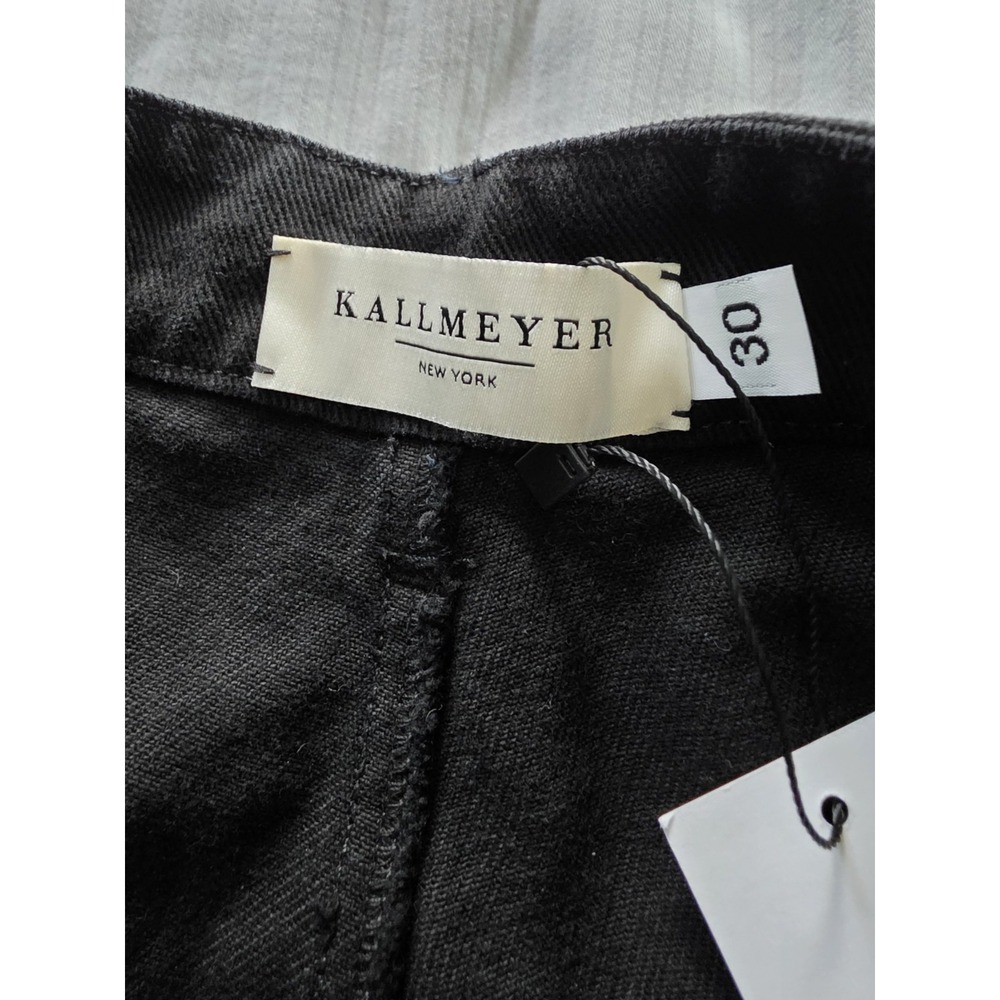 Kall Meyer Highrise Quiet Luxury Wideleg Black Denim Size 30 - Picture 6 of 8